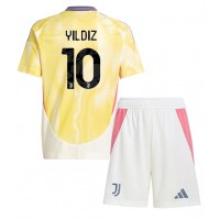 Juventus Kenan Yildiz #10 Vieras Peliasu Lasten 2024-25 Lyhythihainen (+ Lyhyet housut)